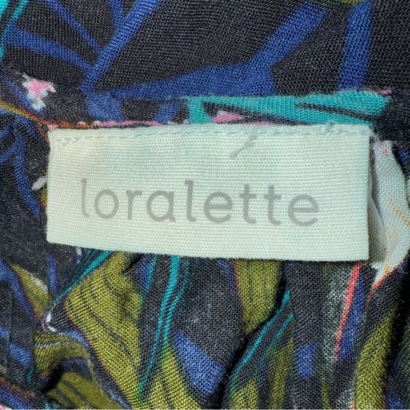 LORALETTE 100% Viscose Tropical Multicolor Dress/Tunic Dress Size 4X (26/28 - Picture 6 of 8